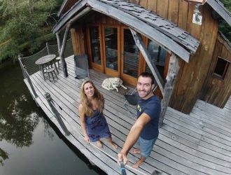 La cabane vue d'en haut